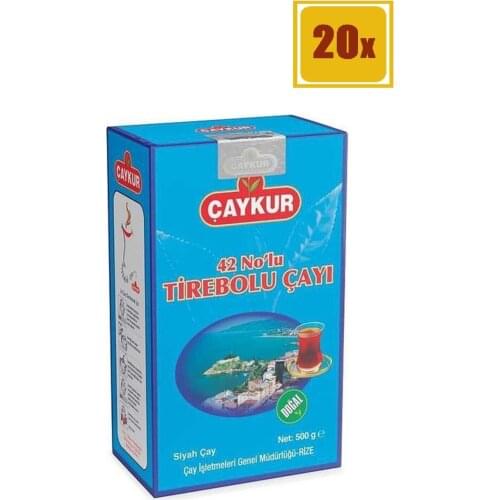 Çaykur Tirebolu No. 42 Tea With Its Wonderful Drink 500 gr Set of 20 FREE SHİPPİNG