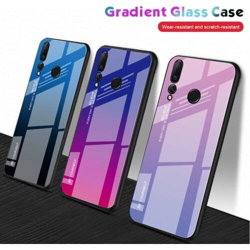 Gradient Glass Case For Huawei P30 P40 P20 Lite Pro P50 P Smart Y6 Y7 2019 Cover For Honor 10i 8X 8A 9X 9 Mate 10 20 Lite Funda
