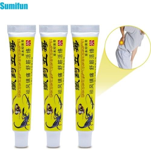 Sumifun 3Pcs 100% Original Ointment Arthritis Painkiller Herbal Cream For Rheumatoid Joint Pain Relief Medical Plaster D1592