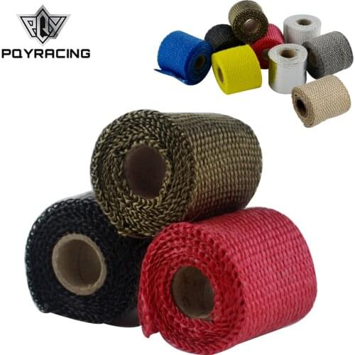 PQY - 50mm 1Meter Performance Exhaust Tape Manifold Downpipe Insulating Heat Wrap 2" inch PQY1901
