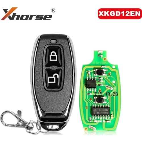 Xhorse XKGD12EN Garage Wire Universal Remote Key Fob 2 Button for VVDI Key Tool 10 pcs/lot