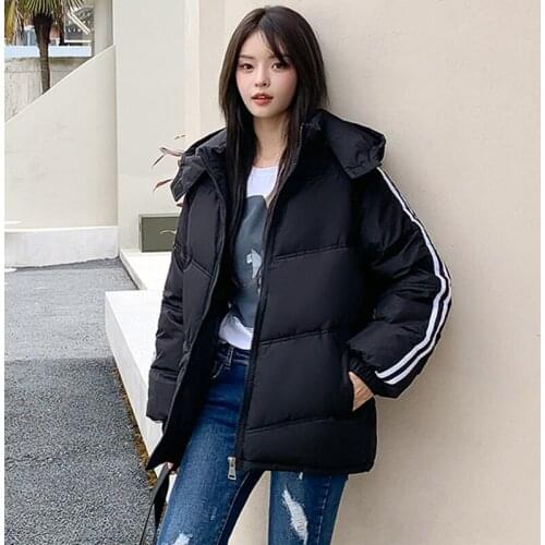 Winter Long Sports Parkas Jackets Casual Women Loose Hooded Thick Warm Long Parkas Coat 2021 Fashion Winter Outwear Parkas