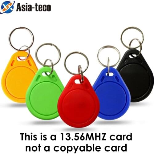 10pcs/lot 13.56MHz IC Keyfobs Tags Access Control IC Key Finder Card Token Attendance Management Keychain
