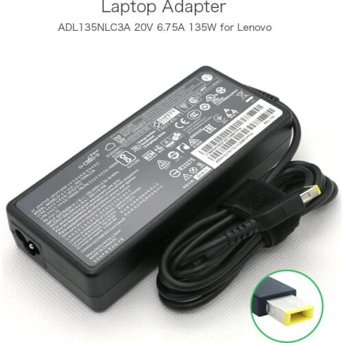 100% original 20V 6.75A 130W New Laptop Charger for Lenovo ThinkPad T440p T540p Y50-70 ADL135NLC3A 45N0365 45N0554 PA-1131-72