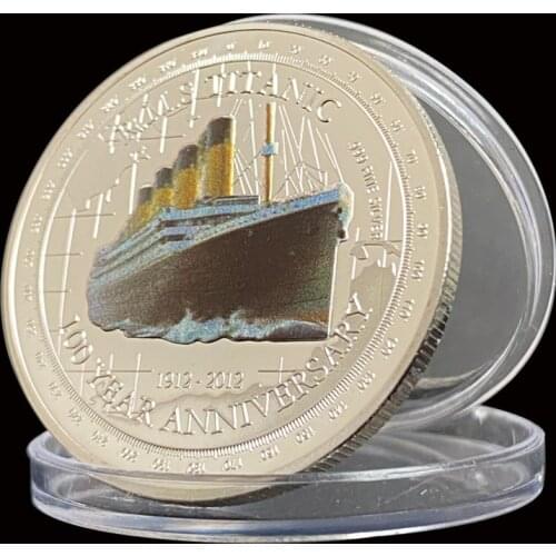 Silver Plated Titanic Decision Commemorative Challenge Coins Collectibles For Business Gifts
