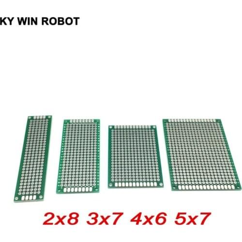4 pcs 2x8 3x7 4x6 5x7 cm double sided Copper prototype pcb Universal Board