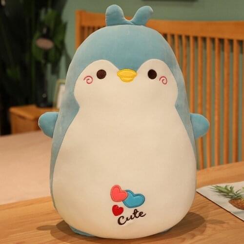 55cm Fat Cute Bear Rabbit Penguin Piggy Dinosaur Plush Pillow Blanket Toys Soft Stuffed Animal Doll Chair Cushion High Quality