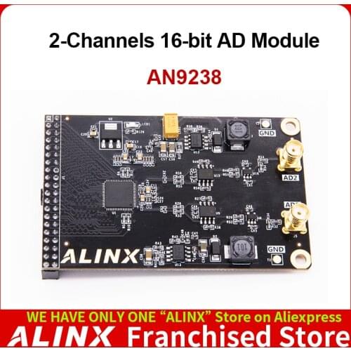 ALINX AN9238: Dual Channel 12-bits AD Module for FPGA Board 65MSPS 10MV
