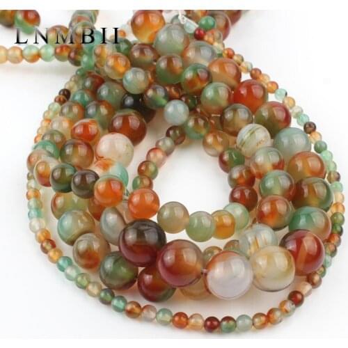Natural Stone Peacock Agates Beads Round Loose Spacer Beads For Jewelry Making DIY Bracelets Earrings 15"Inches 4 6 8 10 12mm