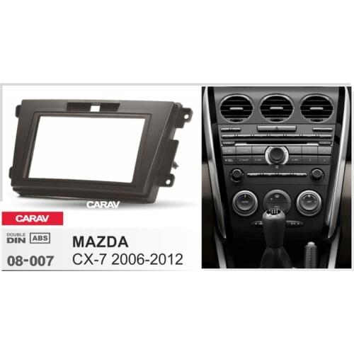 CARAV 08-007 Top Quality car radio stereo face facia surround trim frame for MAZDA CX-7 2006-2012 2-DIN