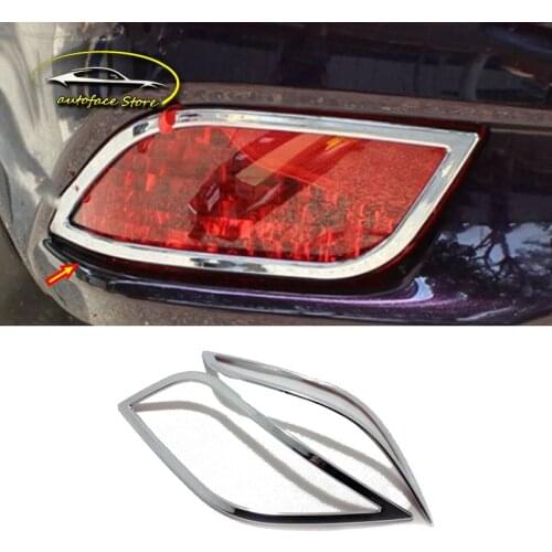 For Toyota Vios/Yaris sedan 2014 2015 2016 Car Styling Accessories ABS Chrome rear fog lampshade Cover Trim