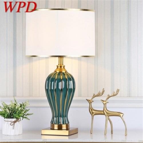 WPD Ceramic Desk Lamp Dimmer LED Contemporary Luxury Table Light For Home Living Room