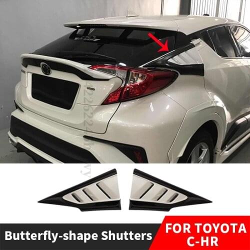 Rear Triangular Window Shutters Blinds Shades Tuning Accessories Decoration Body Kit for Toyota CHR C-HR 2020 20 16 17 2018 2019