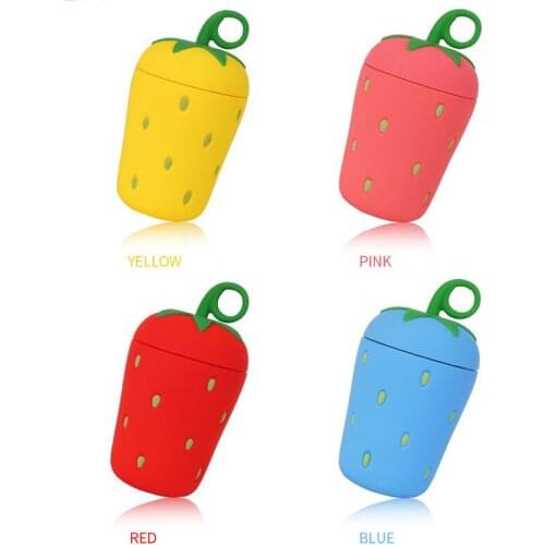 Creative Strawberry Water Cup Portable Heat-Resistant Stainless Steel Vacuum Flask for Home Camping Traveling M56