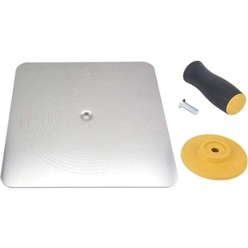 Lightweight Premium Aluminum Plate Plastering Hawk Plastering Hand Board with Comfort Grip Handle 12 x 12-Inch,2 Pack