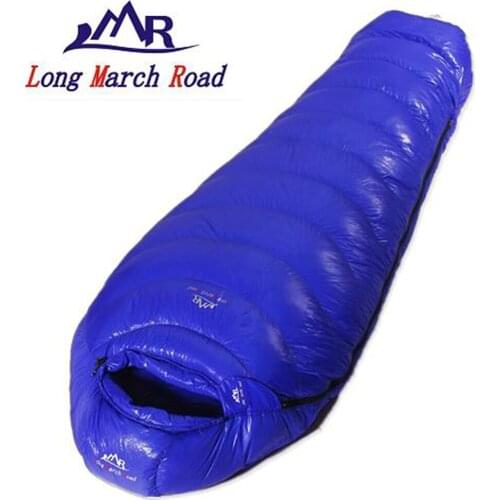 LMR 2500G White Goose Down Filling Winter Use Waterproof Warm Comfortable Camping Sleeping Bag Saco De Dormir Lazy Bag