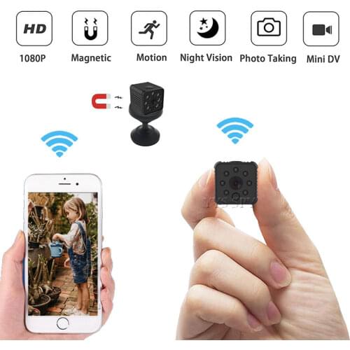 1080P Wifi Camera Mini Magnetic Camcorder Automatic Night Vision Motion Sensor Micro Cam Real Time Remote Security Camara Espia