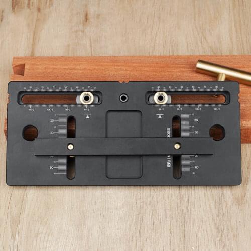 Aluminum High precision scale Handle Hole Locator Door Knob and Pull Installation Jig and Shelf Pin Jig Boring Hole Drill Guide