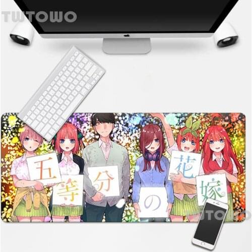 The Quintessential Quintuplets New Computer Mouse Pad Gamer Cartoon Anti-slip Natural Rubber Art Carpet Home Keyboard Pad