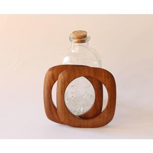 One Piece 9.5 Cm Solid Wood Buckles Natural Special Color Wooden Button Fashion Handbag Accessories Wood Bag Handle Buckle Parts