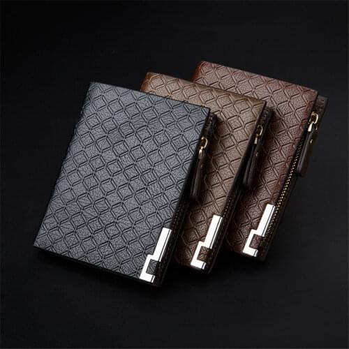 Luxury Brand Mens Wallet Male of Leather Design Bag Small Slim Embossing Card Coin Purse for Men Wallets Thin Short portomonee