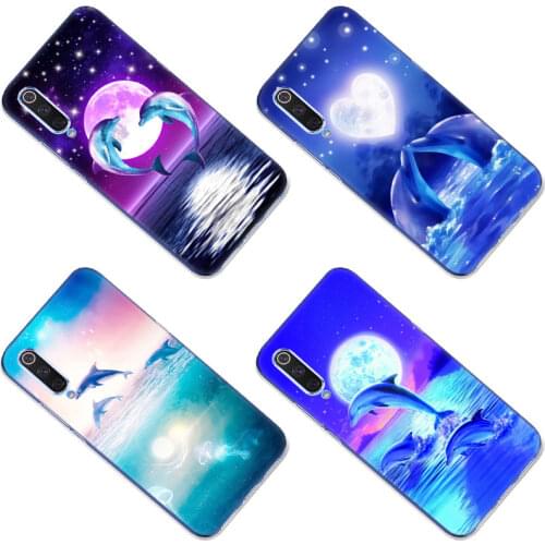 Hot Animal Cute Dolphin Silicone Case for Xiaomi Mi POCO X3 NFC M3 F3 Note 10 S 10i 10T 11X Pro 11i 11 Ultra 11 Lite Soft Cover
