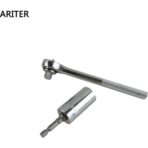 3PCS Universal Torque Wrench Head Set Socket Sleeve 7-19mm Power Drill Ratchet Bushing Spanner Key Multi Hand Tools grip wrench