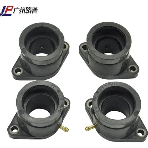 4PCS Motorcycle Carburetor Intake Manifold For Yamaha XJR400 93-00 4HM-13586-00 4HM-13596-00