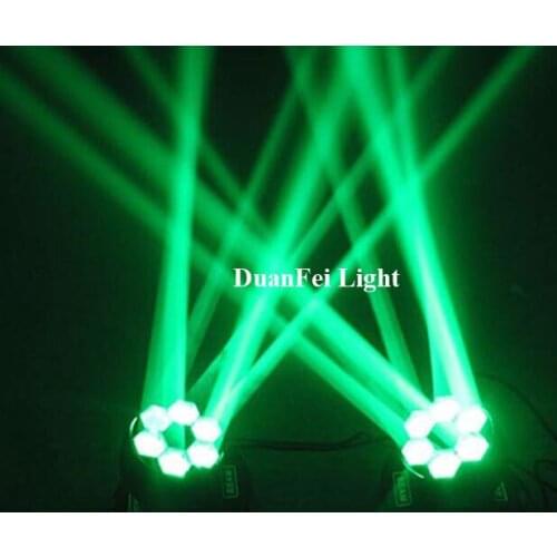 10lot Stage Mini head moving led 6x15w teste mobili beam bee eye moving light dmx led lyre rgbw