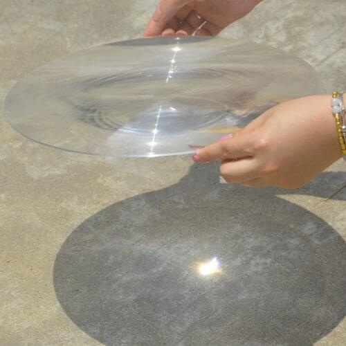 310mm Dia Large Optical PMMA Plastic Solar Fresnel Lens Big Solar Condensing Lens Focal Length 220mm 600mm DIY Projector