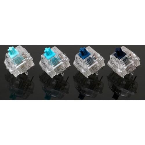 4pcs 62g 65g 67g 78g Zealio Switches Tactile Silent Switch 5Pin Paragraph Axis For DIY Keyboard