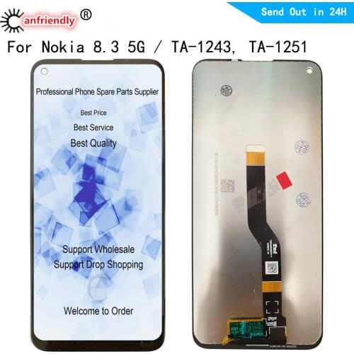 6.81" IPS LCD For Nokia 8.3 5G TA-1243 TA-1251 N8.3 LCD Display Touch panel Screen sensor Digitizer Assembly Replacement