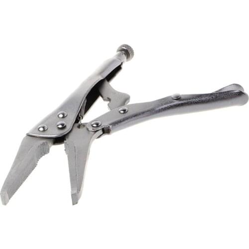 7Inch Locking Pliers Long Nose Straight Jaw Lock Vise Grip Clamp Hand Tool 165mm