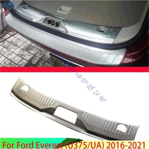 For Ford Everest 2016-2018 Stainless Steel Rear Trunk Scuff Plate Door Sill Cover Molding Garnish