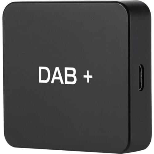 DAB+ Box Digital Radio Antenna Tuner for Car Radio Android 5.1 and Above FM Transmission USB Powered(Black)