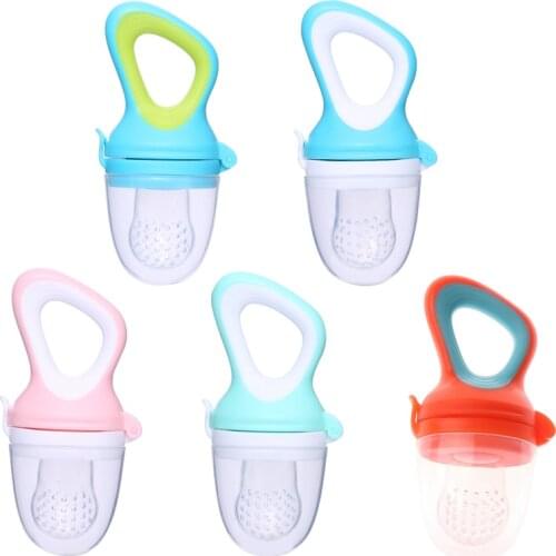 Infant Pacifier Fresh Food Nibble Baby Pacifiers Feeder Kids Fruit Nipples Feeding Safe Kids Training Nipple Teat Nibbler Bottle