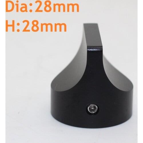 Diameter 28 Height 28 All Aluminum Alloy Solid Volume Knob Audio Power Discharge Potentiometer Knob Duckbill Type DIY
