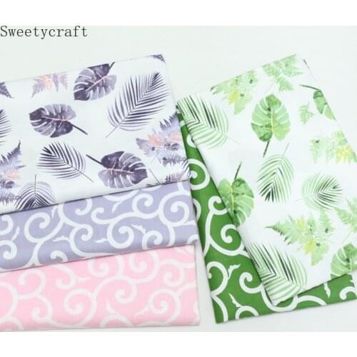 Maple Leaf Printed Twill Fabric Cotton By Half Meter For Sewing Children Kid Dress Bedding Patchwork Cloth hometextile 160x50cm