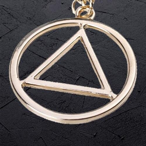 Eminem-Triangle Necklace Slim Shady Hip Hop Rapper Rock Popular Logo Symbol Silver Color Pendant Fashion Music Jewelry Men Fans