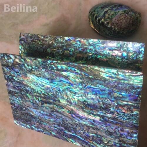 2mm thickness New Zealand abalone shell sheet mother of pearl laminate for musical instrument and wood inlay Size 240mm/140mm