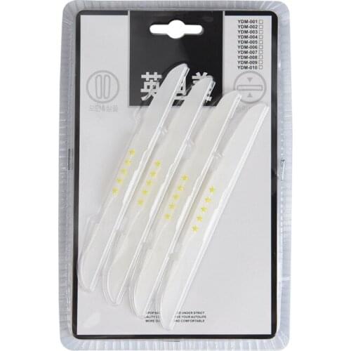 4 Pcs Car Door Bumper Strip Car Mirror Transparent Protection Tape Automobile Stickers Tools Auto Car Accessories