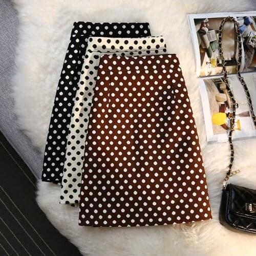 Dots Mini Korean Fashion Style Summer Skirts For Vintage Kawaii WomenS 2021 Clothes High-Waisted Skirt Harajuku