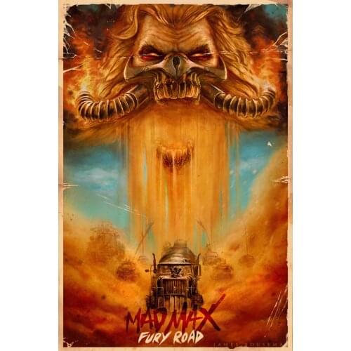 Hot Classic Mad Max Fury Road Immortan Joe Movie Silk Fabric Wall Poster Art Decor Sticker Bright