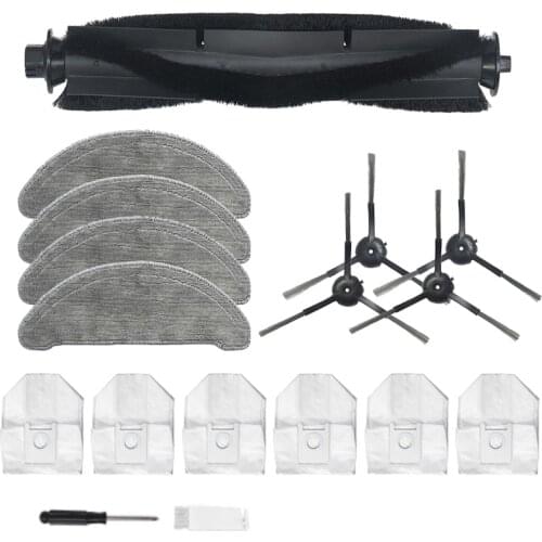 Main Brush Roll Brush Dust Bag for ROIDMI EVE Plus Vacuum Cleaner Parts Dust Bag Wipes Cleaner Sweeper Accessories