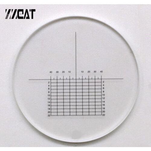 972 Optical Glasses Micrometer Scale Diameter 20.4mm Microscope Eyepiece Scale Micrometer for a Microscope