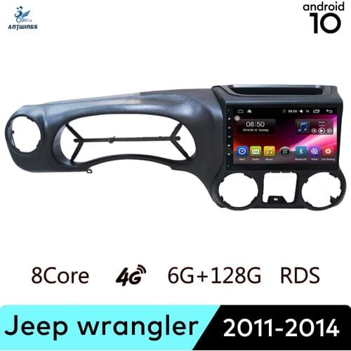 ANTWINS Android 10 Car Radio Stereo Multimedia Player with Touch Screen Bluetooth Apple Play for Jeep Wrangler 2011-2014