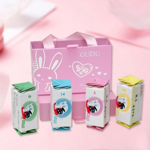 4PC/set Milk Flavor Lipstick Set Moisturizing Lip Glaze Long Lasting Non Stick Cup Lip Tint Maquiagem Cosmetic TSLM1