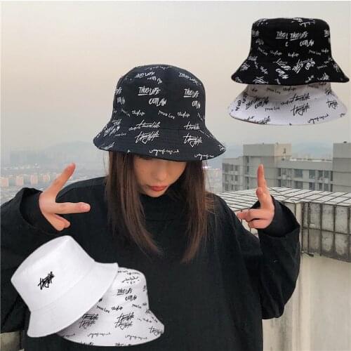 2020 New Bucket Hats Women Mens Panama Hat Double-sided Wear Fishing Hat Fisherman Cap for Boys/Girls Bob Femme Gorro