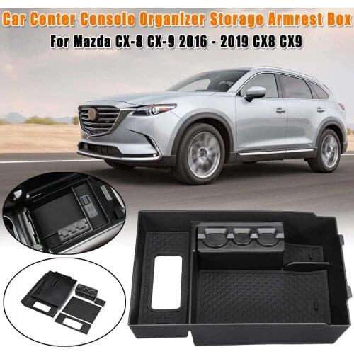 NEW Car central armrest box For MAZDA CX-8 CX-9 2016-2019 CX8 CX9 Interior Accessories Stowing Tidying Center Console Organizer