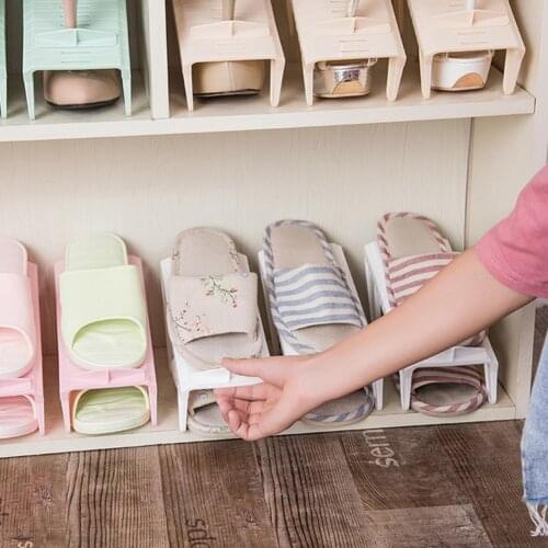 Adjustable Home Shoes Base Display Space Saver Organizer Storage Hanger Shelf Large Stackable Shoes Cabinet Shelves Shoe Hanger